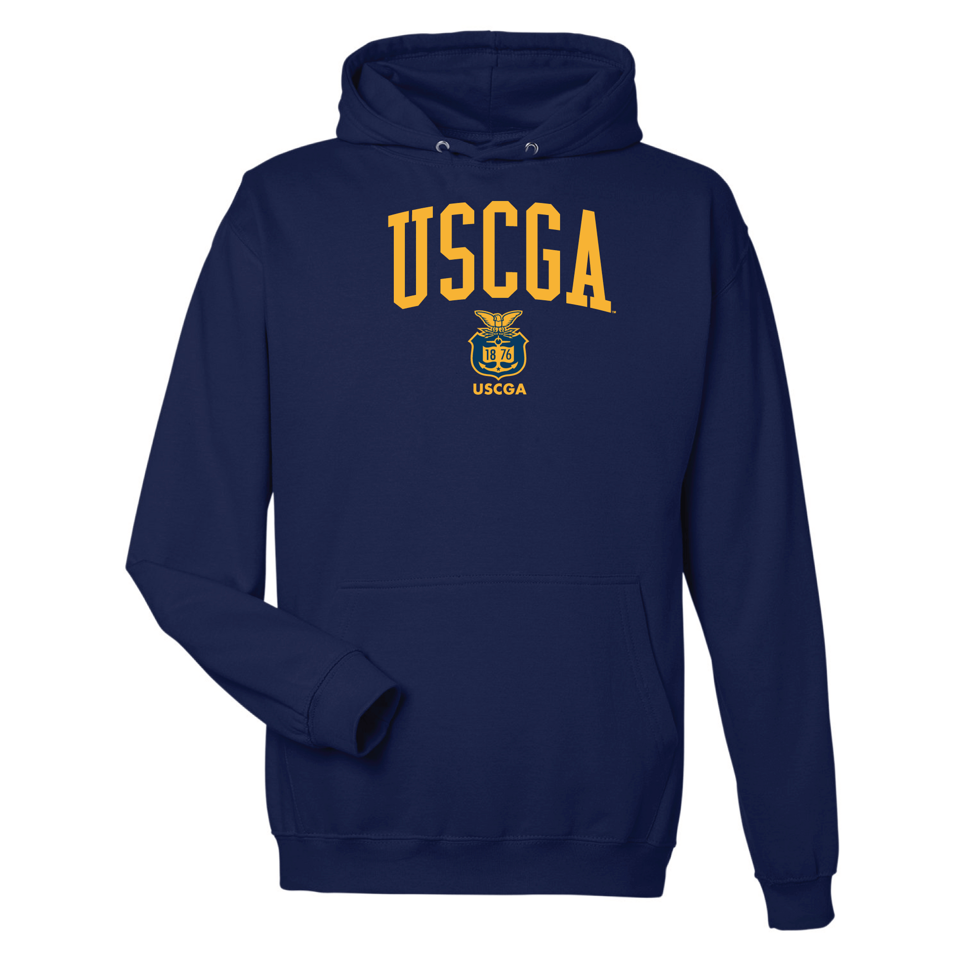 United States Coast Guard Academy Bears Jumbo Arch Hooded Sweatshirt