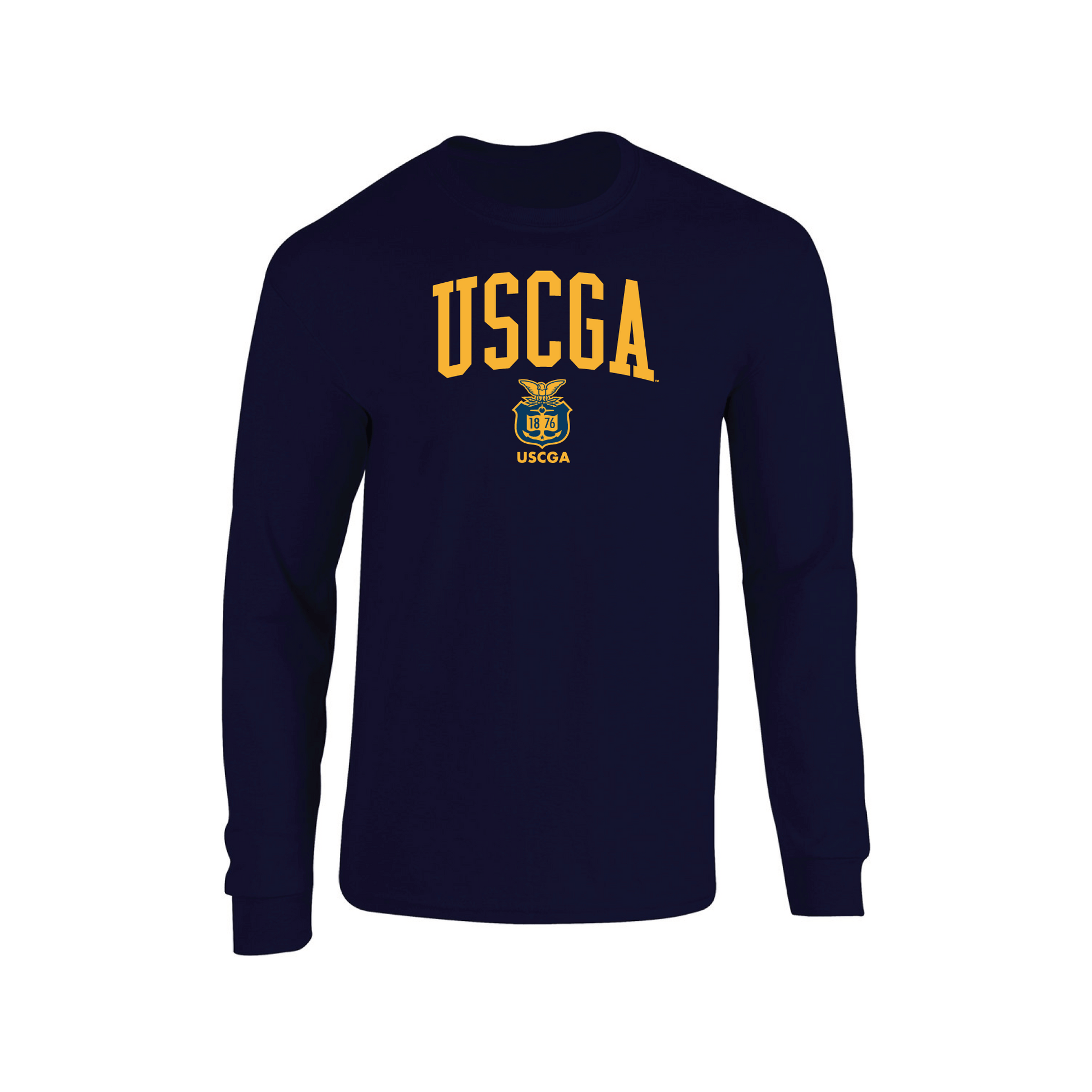 United States Coast Guard Academy Bears Jumbo Arch Adult Long Sleeve T-Shirt