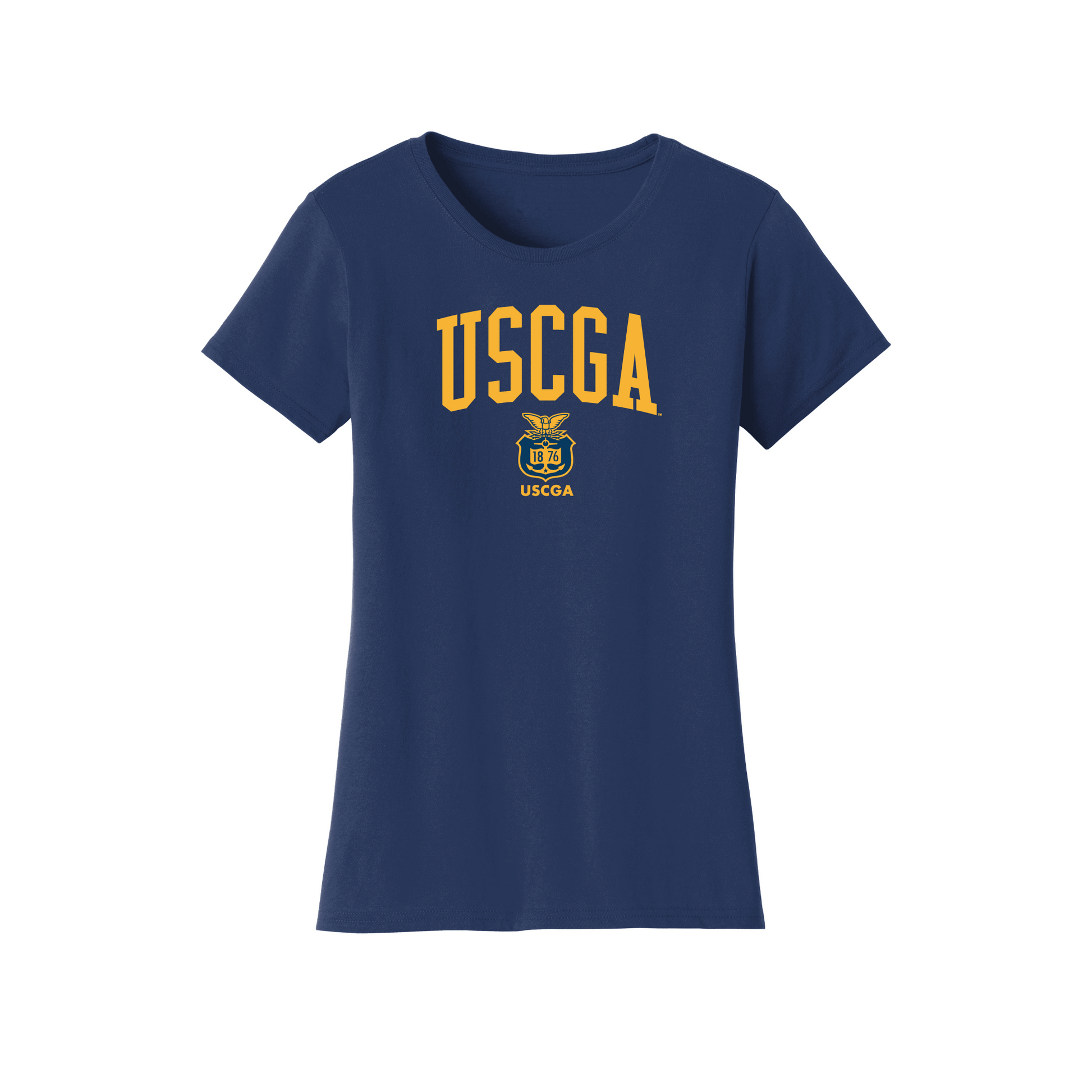 United States Coast Guard Academy Bears Jumbo Arch Womens T-Shirt