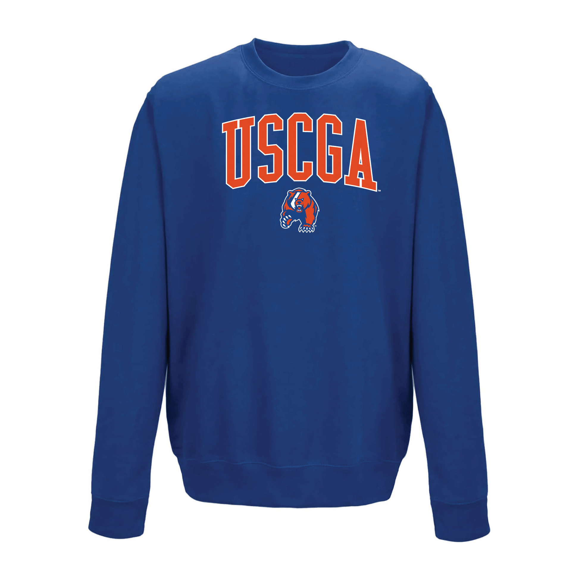 United States Coast Guard Academy Bears Jumbo Arch Crewneck Sweatshirt
