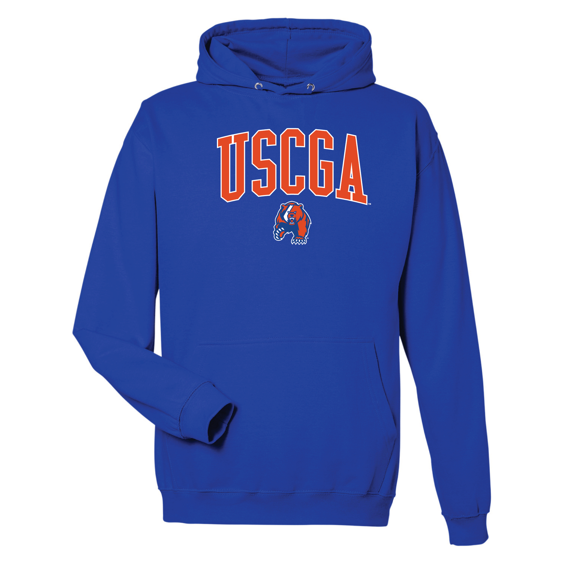 United States Coast Guard Academy Bears Jumbo Arch Hooded Sweatshirt