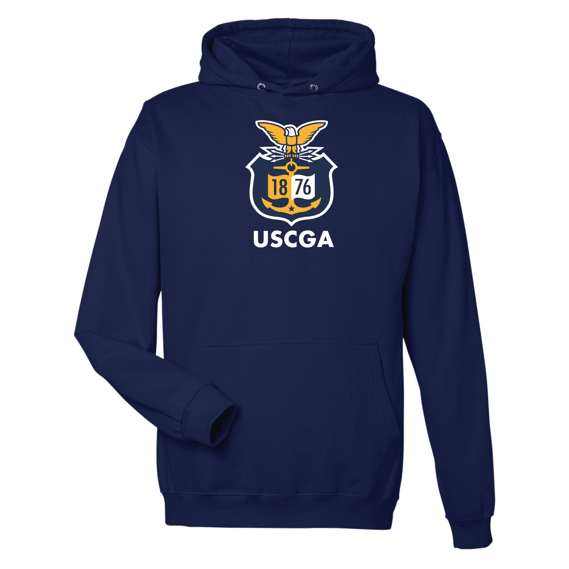 United States Coast Guard Academy Bears Jumbo Logo Hooded Sweatshirt