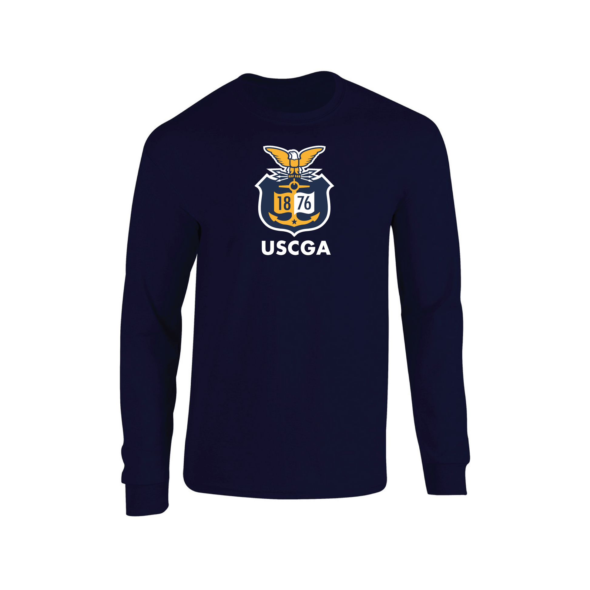 United States Coast Guard Academy Bears Jumbo Logo Adult Long Sleeve T-Shirt