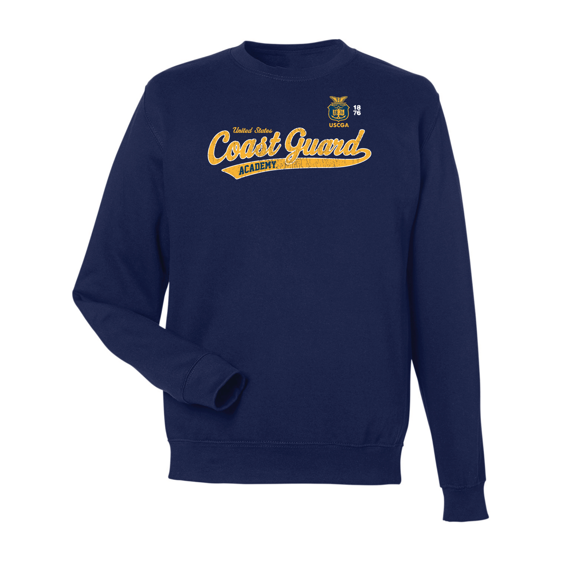 United States Coast Guard Academy Bears Old School Crewneck Sweatshirt