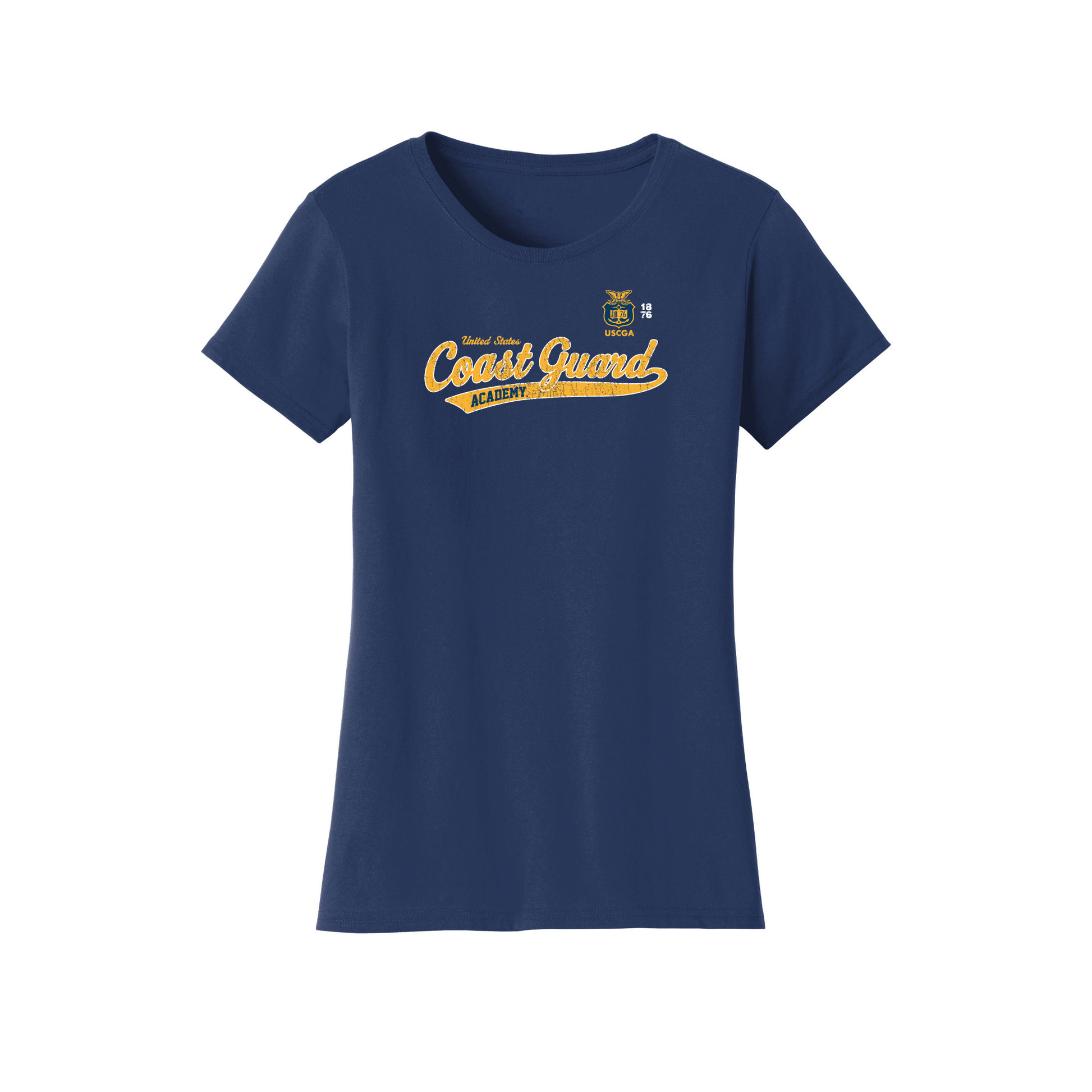 United States Coast Guard Academy Bears Old School Womens T-Shirt