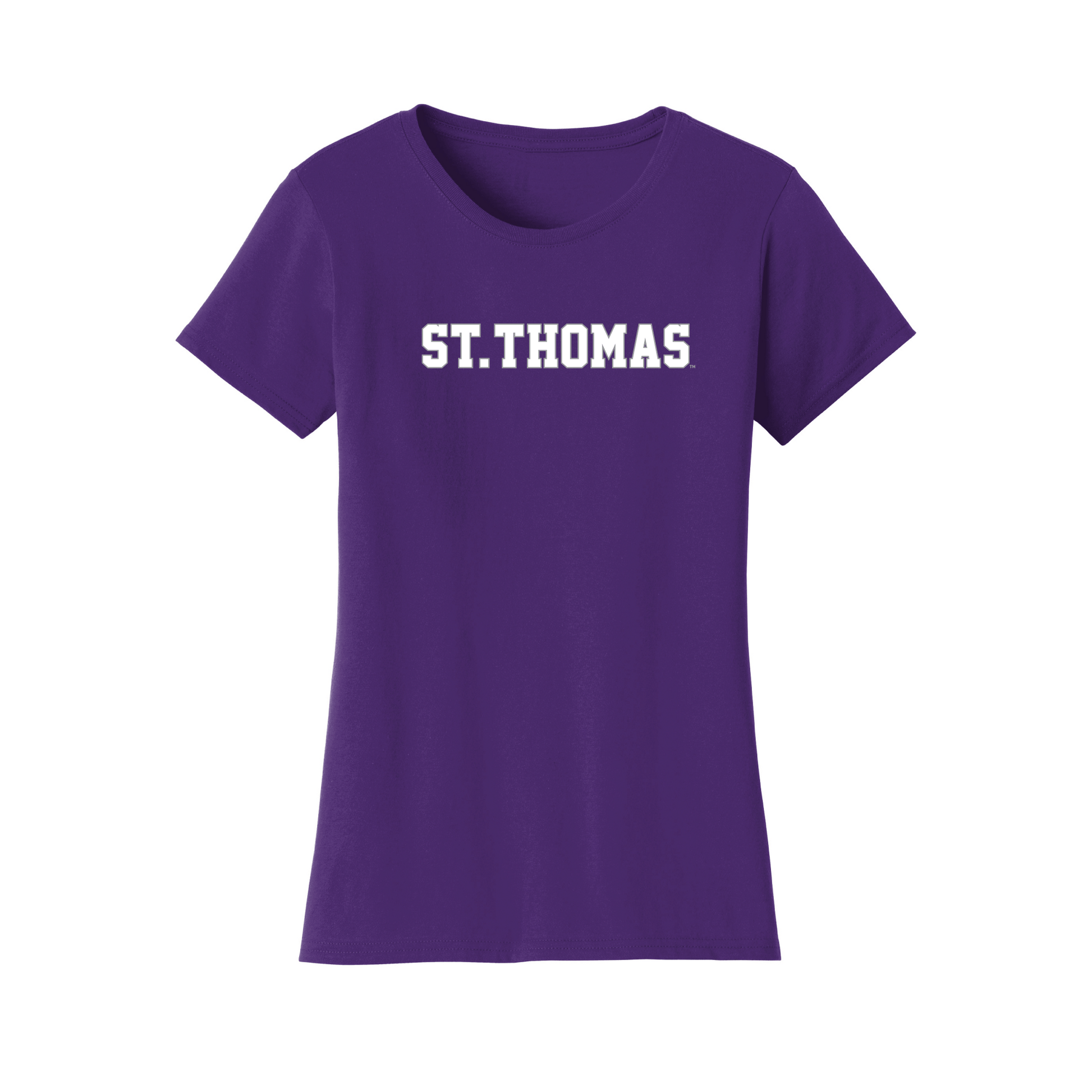 The University of St. Thomas Tommies Block Womens T-Shirt