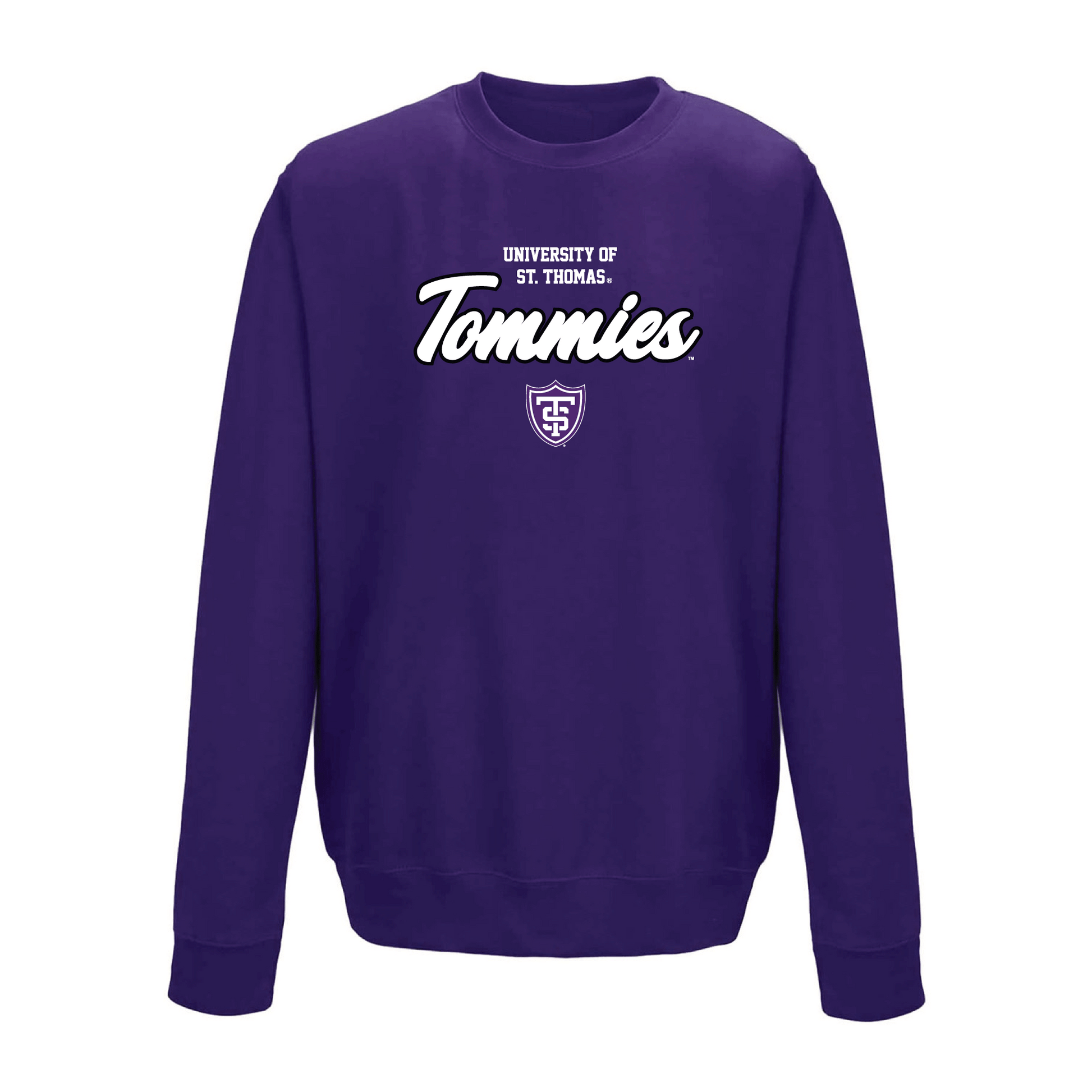 The University of St. Thomas Tommies Machine Script Crewneck Sweatshirt