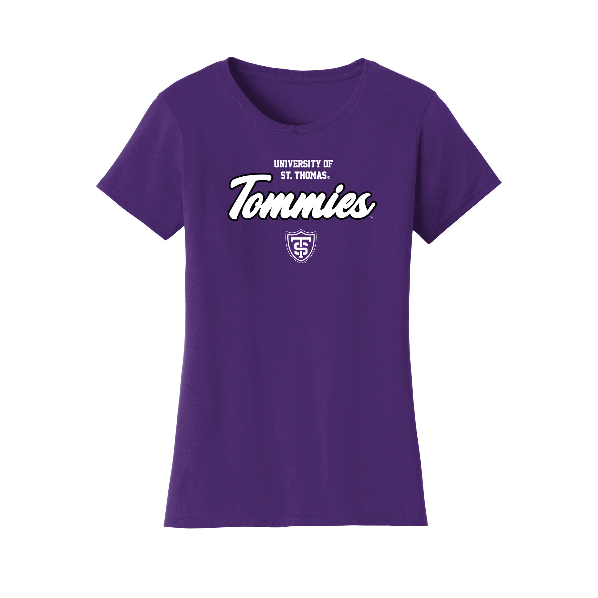 The University of St. Thomas Tommies Machine Script Womens T-Shirt