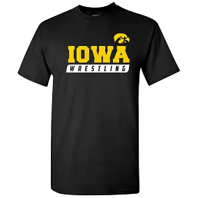 Iowa Box Label T Shirt - Black