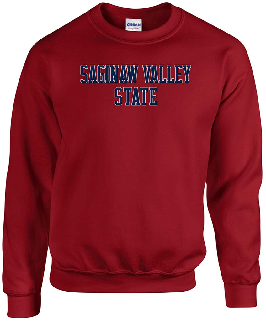 Saginaw Valley State University Cardinals NCAA Block Unisex Crewneck Sweatshirt