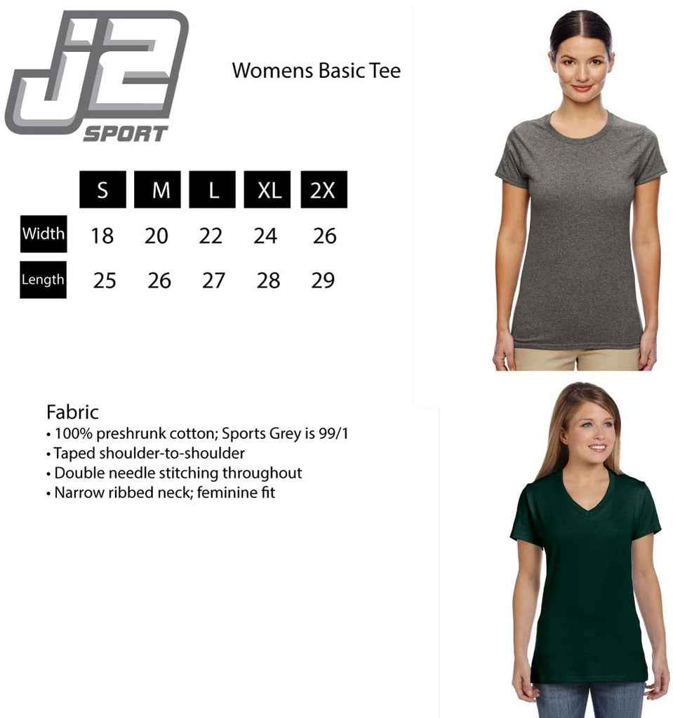 J2 Sport Samford University Bulldogs NCAA Uphill Victory Womens T-Shirt