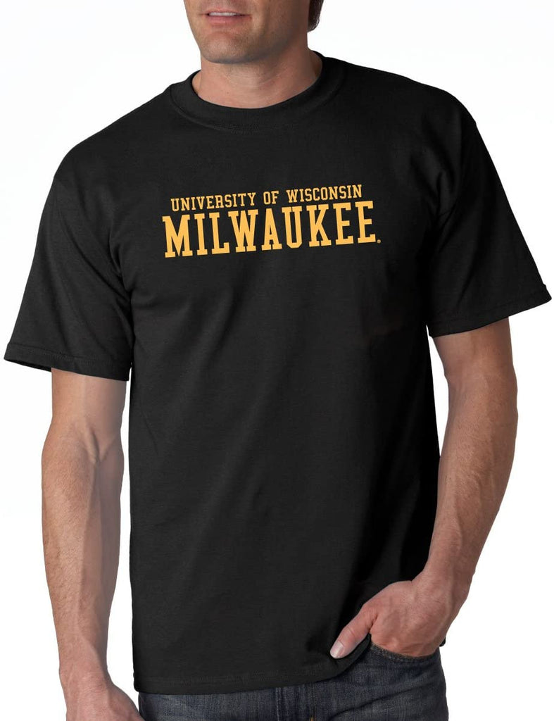 J2 Sport Wisconsin Milwaukee Panthers NCAA Block Unisex Black T-Shirt