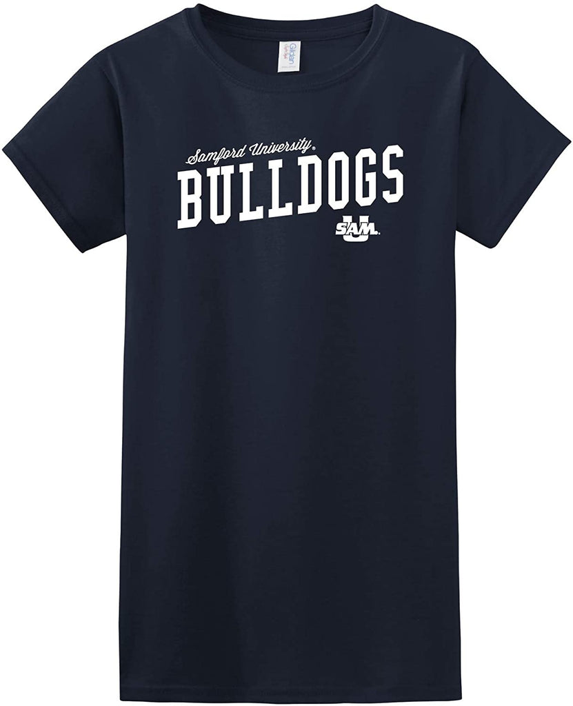 J2 Sport Samford University Bulldogs NCAA Uphill Victory Womens T-Shirt