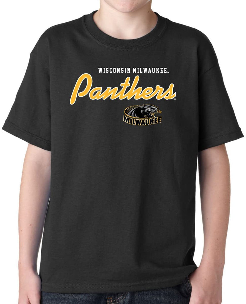 J2 Sport Wisconsin Milwaukee Panthers NCAA Machine Script Youth T-Shirt