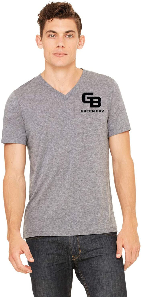 J2 Sport Wisconsin Green Bay Phoenix NCAA Unisex Triblend Short-Sleeve V-Neck T-Shirt