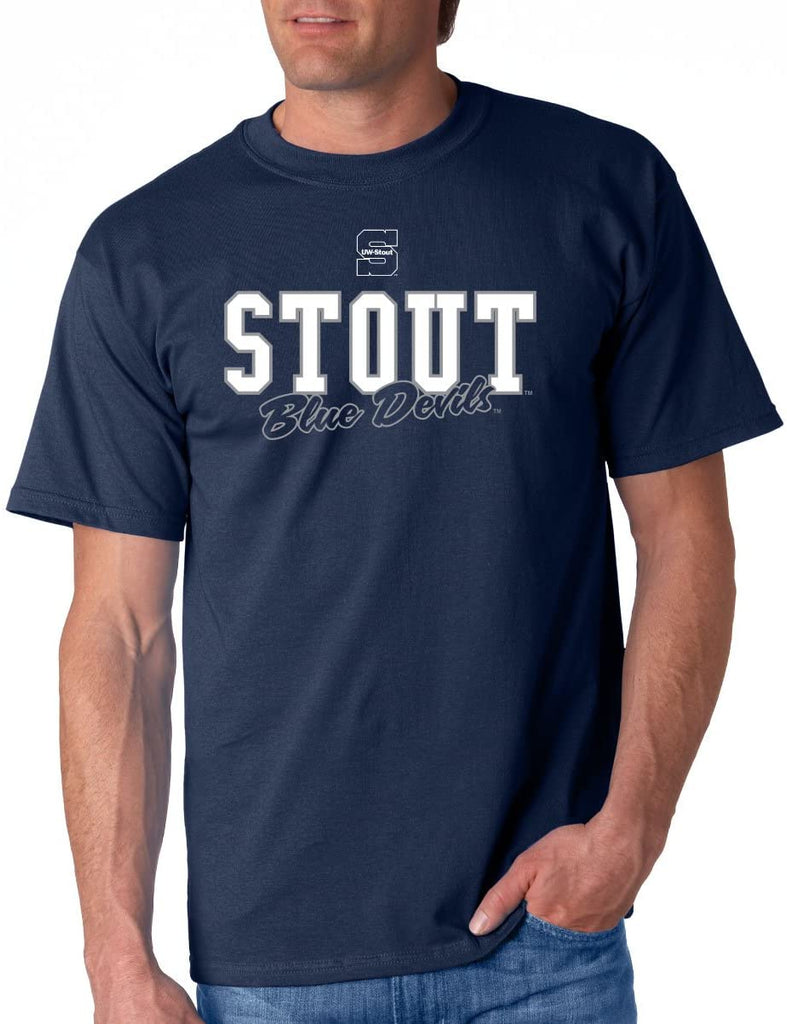 Wisconsin Stout Blue Devils NCAA Campus Script Unisex T-Shirt