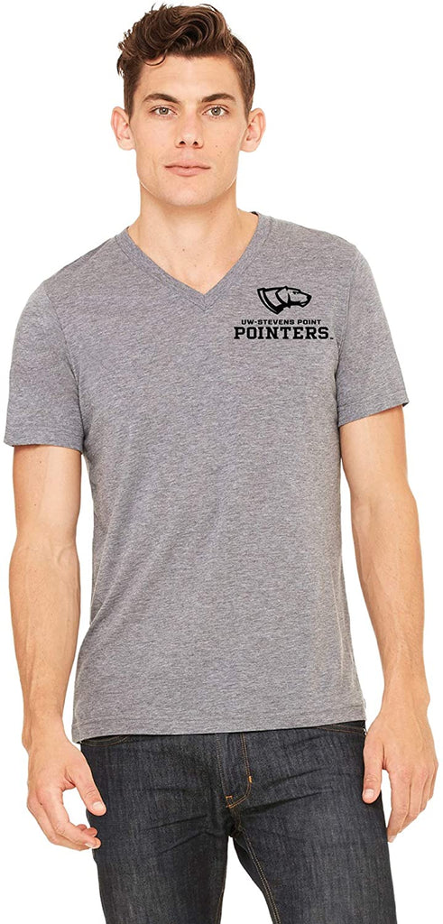 J2 Sport Wisconsin Stevens Point Pointers NCAA Unisex Triblend Short-Sleeve V-Neck T-Shirt
