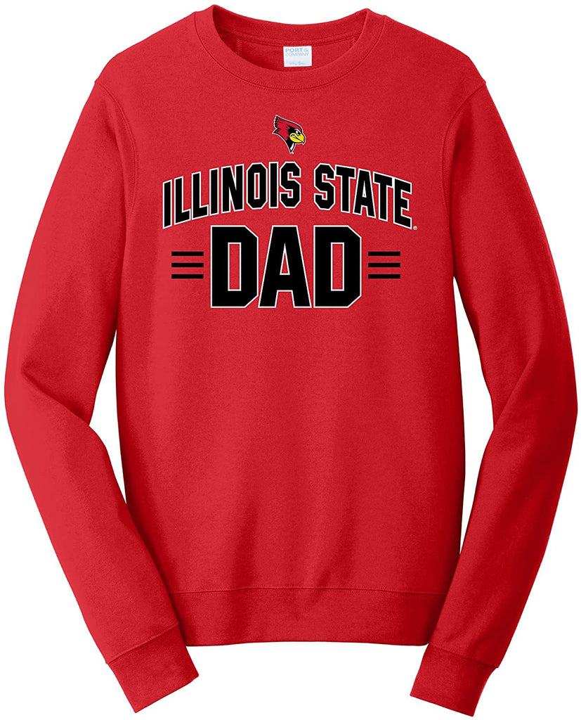 Illinois State University Redbirds Big Arch Dad Crewneck Sweatshirt