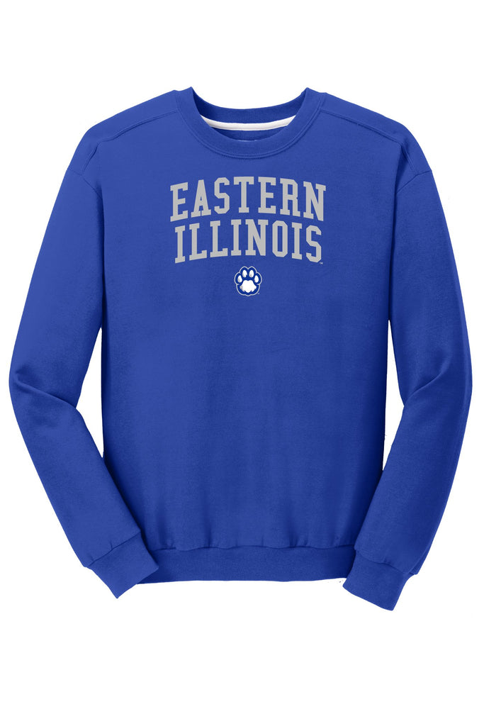 J2 Sport Eastern Illinois University Panthers NCAA Jumbo Arch Unisex Crewneck Sweatshirt