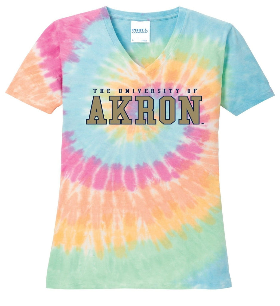 J2 Sport Akron Zips NCAA Tie Dye Adult T-Shirt