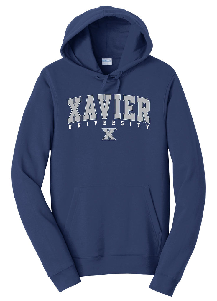 J2 Sport Xavier University Musketeers NCAA Jumbo Arch Unisex Hooded Sweatshirt