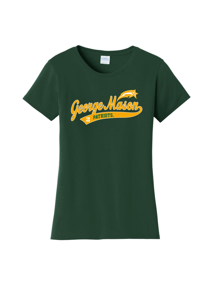 George Mason University Patriots NCAA Old School Sports Tail Women's T-Shirt
