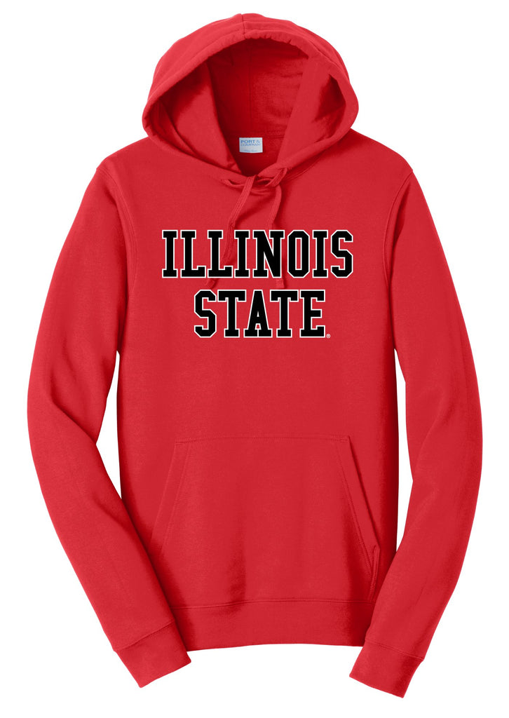 J2 Sport ISU Illinois State University Redbird NCAA Unisex Block Hooded Sweatshirt