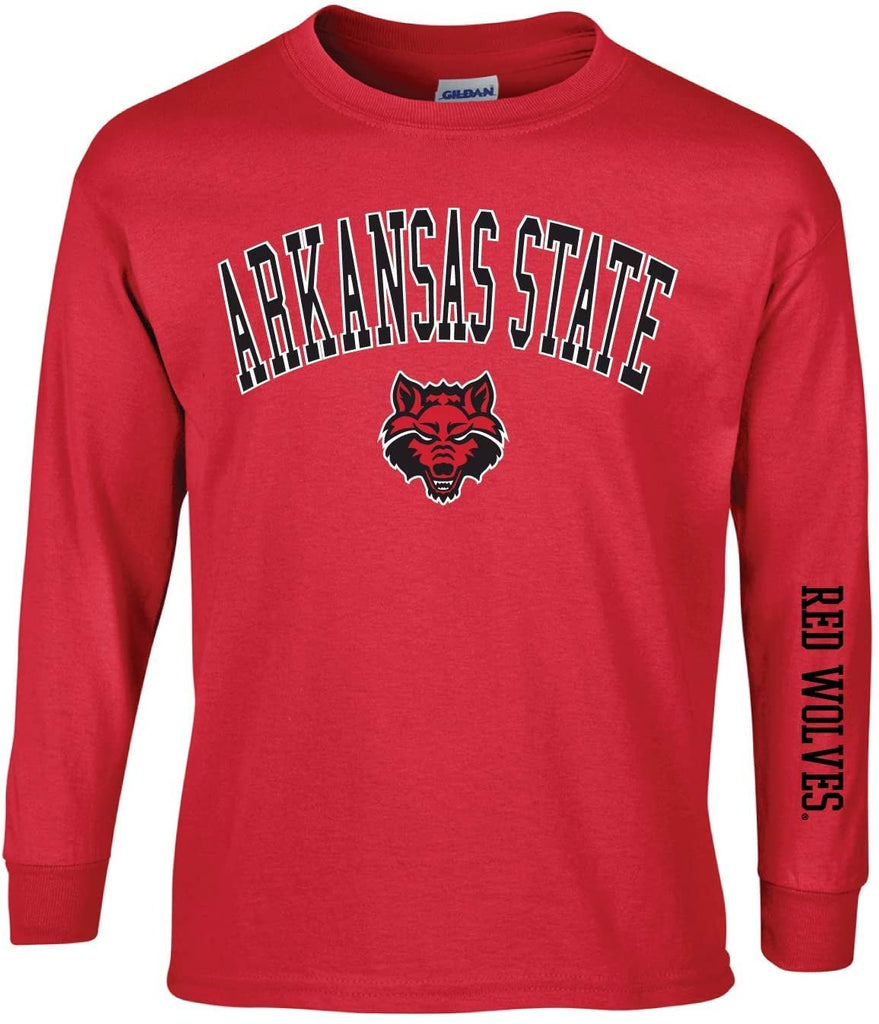 J2 Sport Arkansas State University Red Wolves NCAA Unisex Long Sleeve T-Shirts