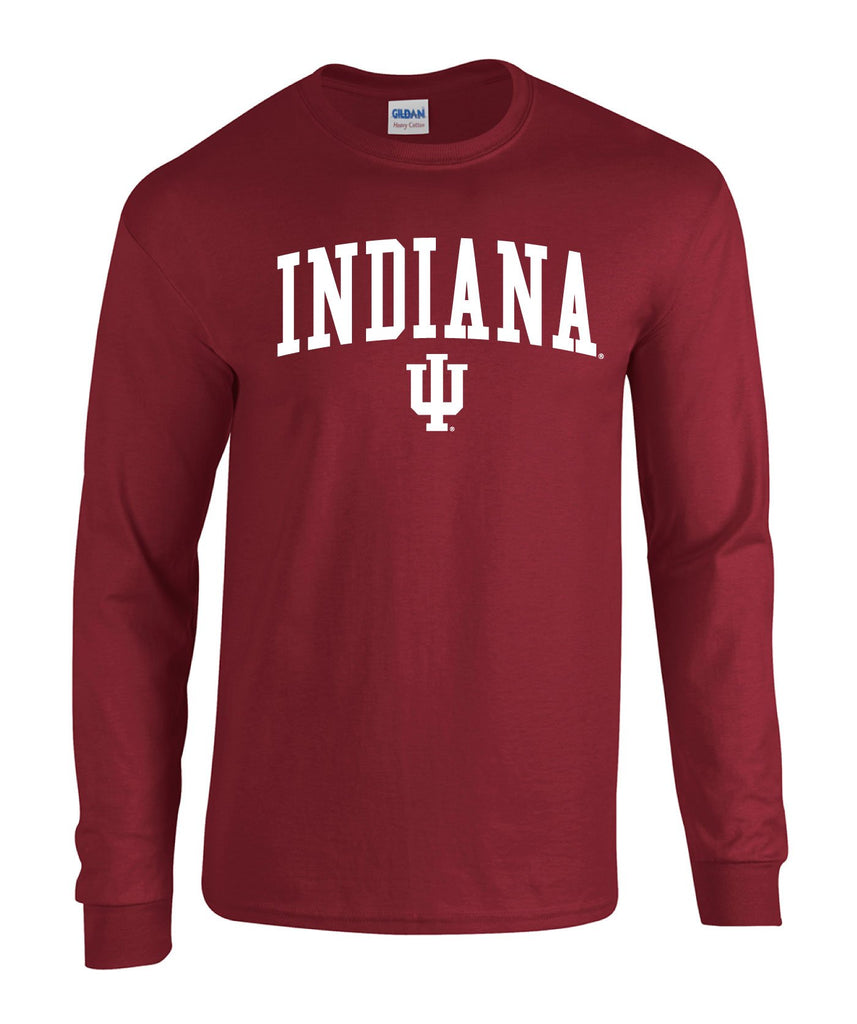 J2 Sport Indiana University Hoosiers NCAA Jumbo Arch Youth Long Sleeve T-Shirt
