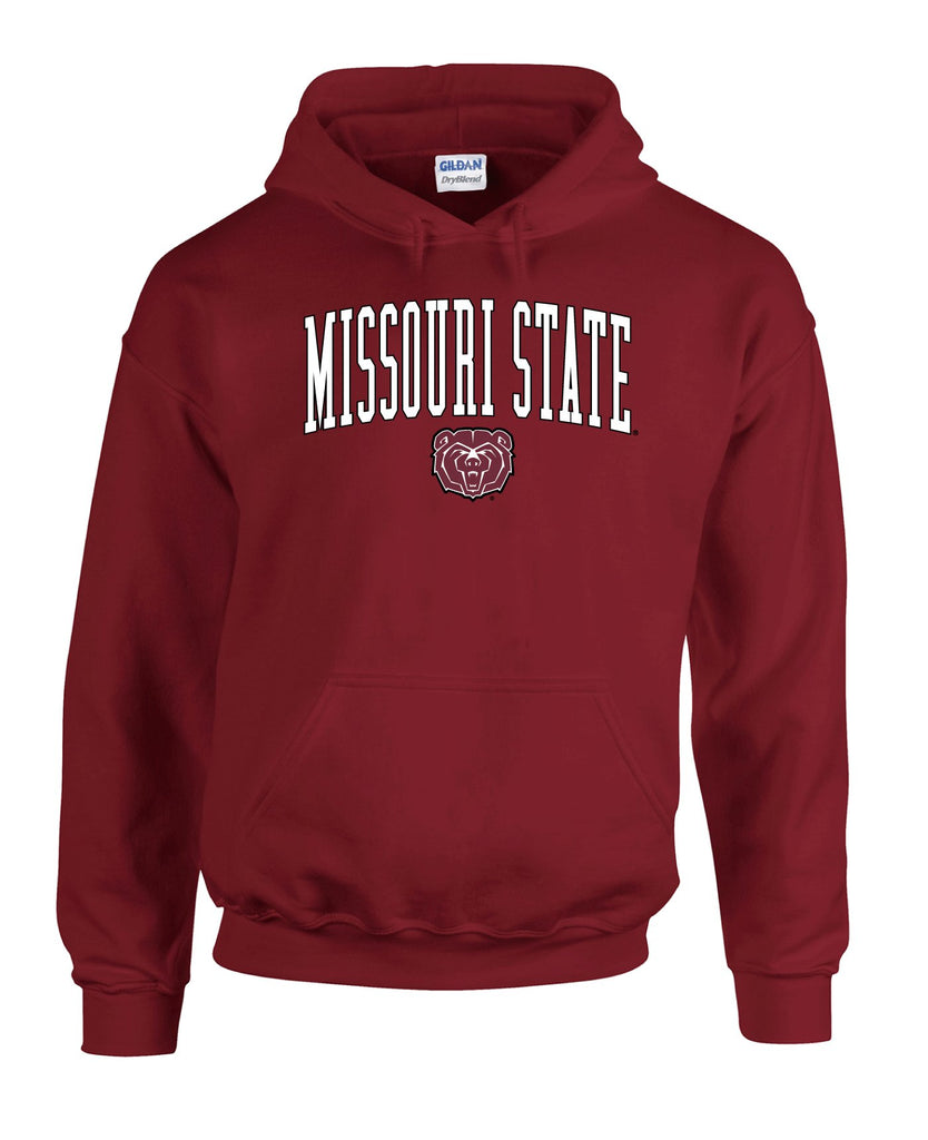 J2 Sport Missouri State University Bears NCAA Block Unisex Hooded Sweatshirt