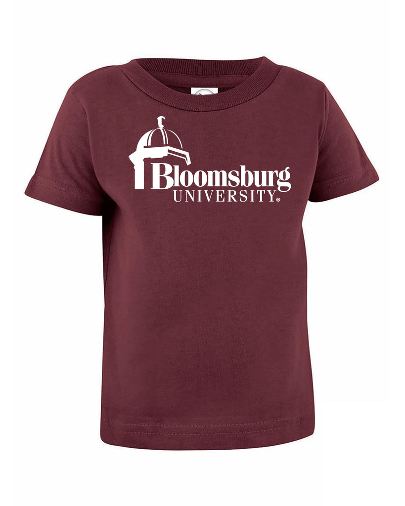 J2 Sport Bloomsburg University Huskies NCAA Logo Maroon Infant T-Shirt