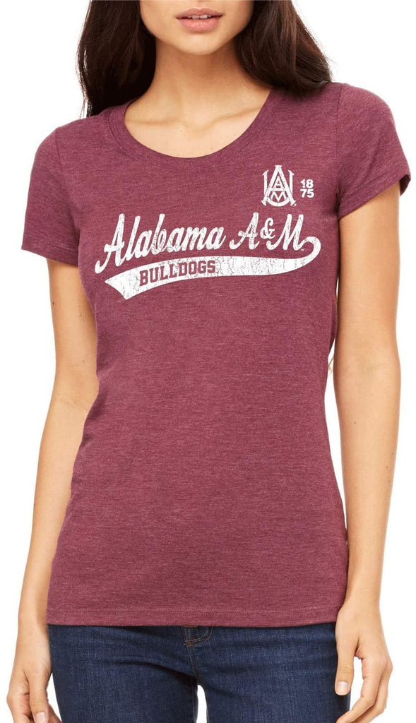 J2 Sport Alabama A&M Bulldogs NCAA Old School Sport Tail Women's T-shirt