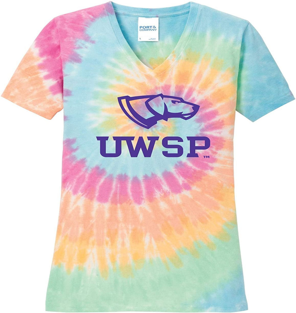 J2 Sport UWSP University of Wisconsin Stevens Point Pointers NCAA Tie Dye T-Shirt