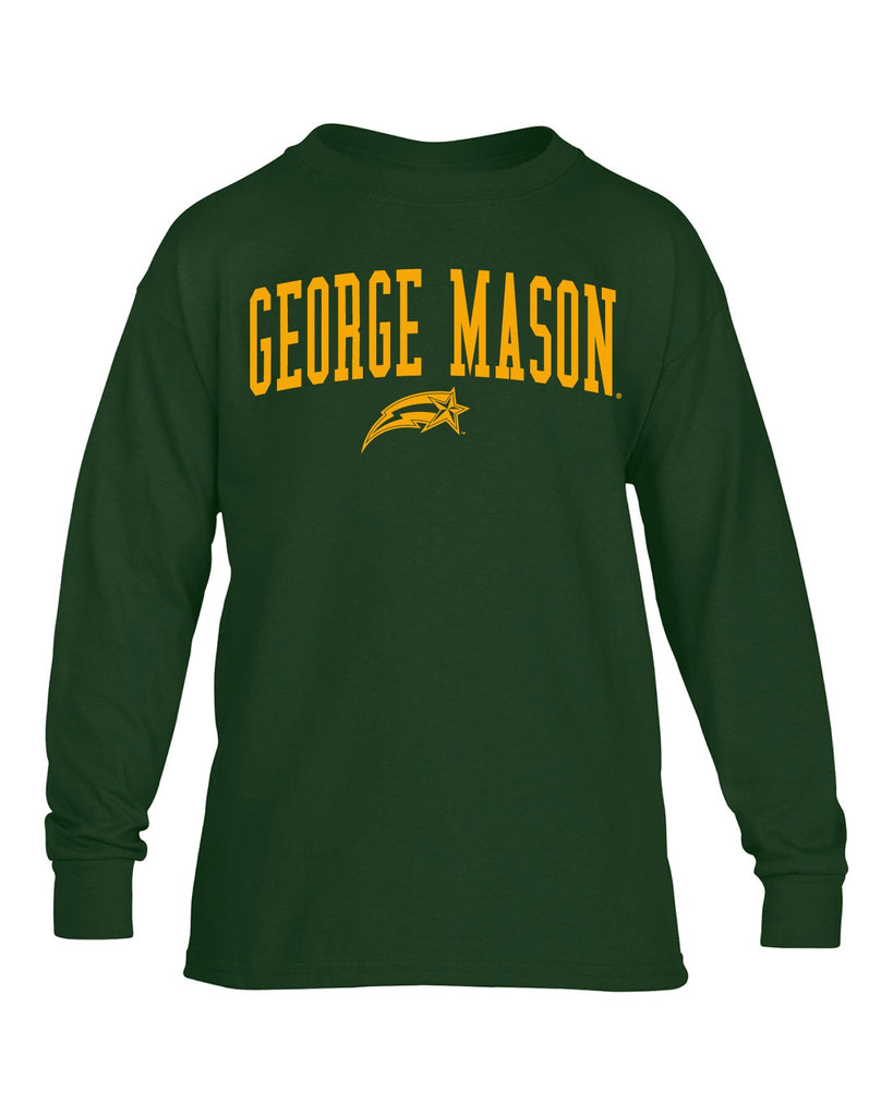 J2 Sport GMU George Mason University Patriots NCAA Jumbo Arch Youth Long Sleeve T-Shirt