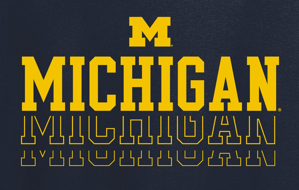 J2 Sport University of Michigan NCAA Repeating Fade Unisex T-Shirt