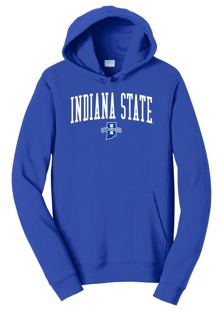 J2 Sport Indiana State University Sycamores NCAA Jumbo Arch Unisex Hooded Sweatshirt