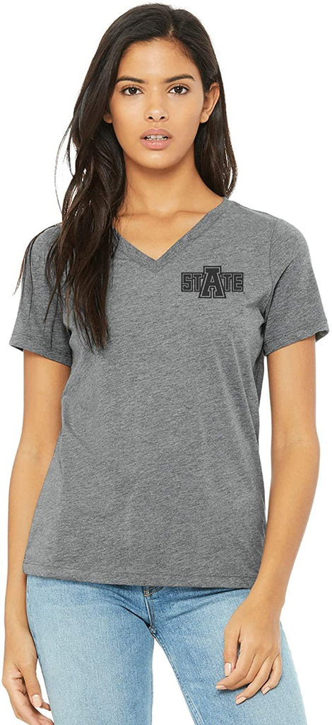 J2 Sport Arkansas State University Red Wolves NCAA Tri-Blend V-neck T-shirt