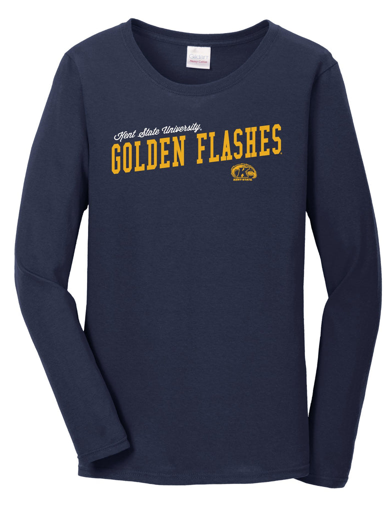 J2 Sport Kent State University Golden Flashes NCAA Uphill Victory Womens Long Sleeve T-Shirt