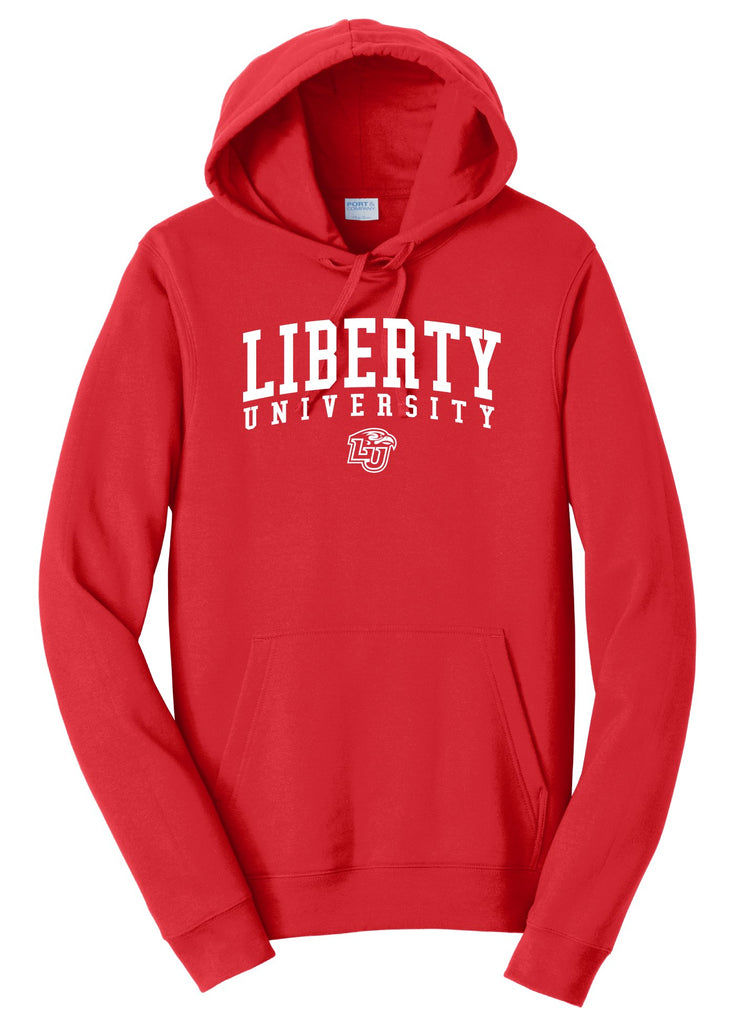 Liberty University Flames NCAA Jumbo Arch Unisex Hooded Sweatshirt