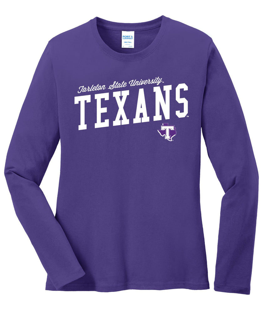 J2 Sport Tarleton State University Texans NCAA Uphill Victory Womens Long Sleeve T-Shirt