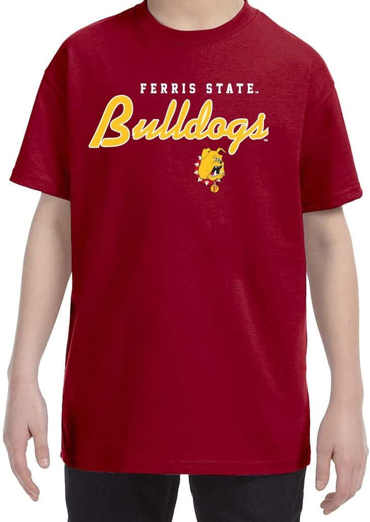 J2 Sport Ferris State Bulldogs NCAA Machine Script Youth T-Shirt
