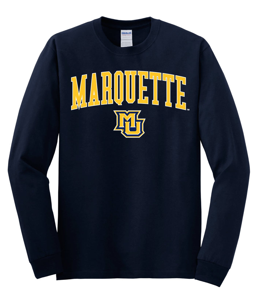 Marquette Golden Eagles NCAA Jumbo Arch Unisex Long Sleeve T-Shirt