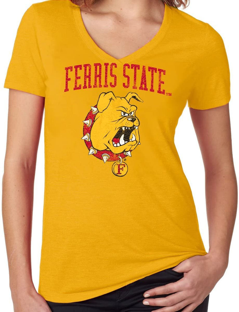 J2 Sport Ferris State Bulldogs NCAA Jumbo Bleach Junior T-Shirt