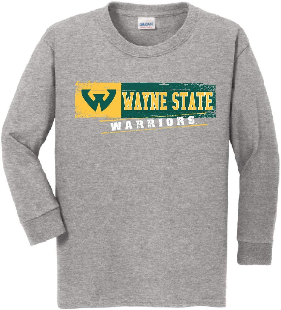 J2 Sport WSU Wayne State University Warriors NCAA Youth Long Sleeve T-Shirt