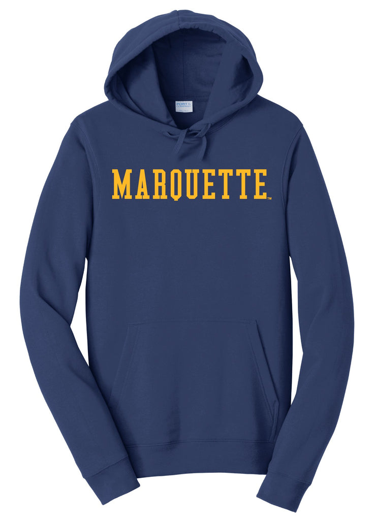 J2 Sport Marquette Golden Eagles NCAA Block Unisex Hooded Sweatshirt