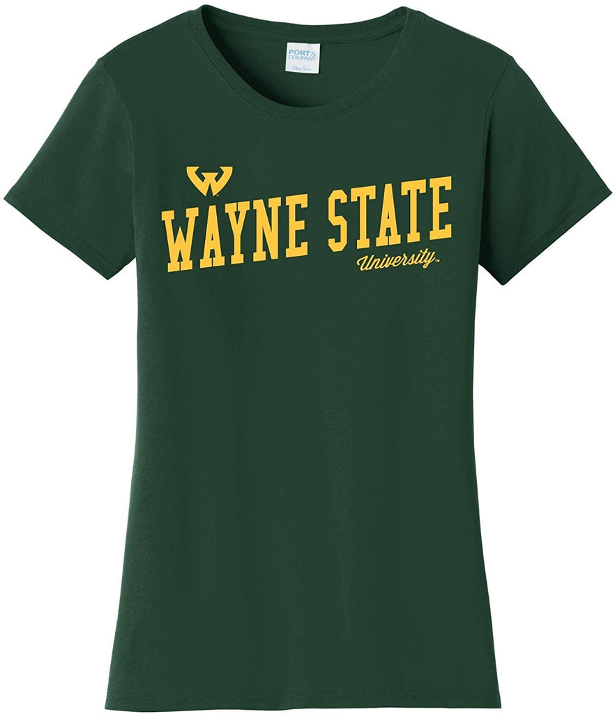 J2 Sport WSU Wayne State University Warriors NCAA Womens T-Shirt