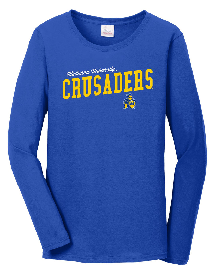 J2 Sport NCAA Madonna University Crusaders Womens Long Sleeve T-Shirt