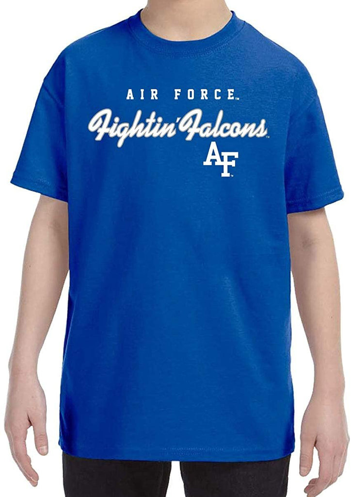 J2 Sport US Air Force Academy Falcons NCAA Machine Script Youth T-shirt