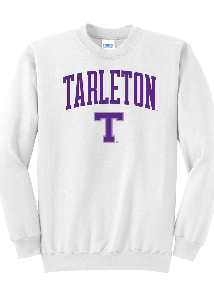 J2 Sport Tarleton State University Texans NCAA Unisex Jumbo Arch Crewneck Sweatshirt