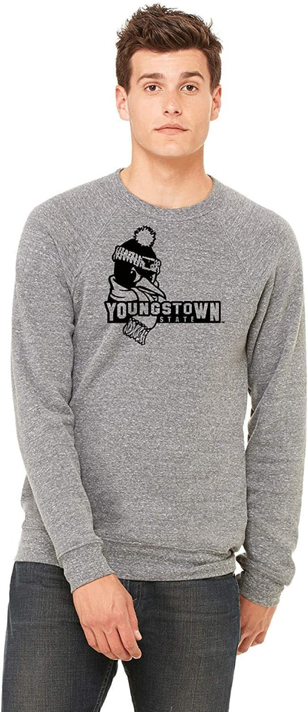 J2 Sport Youngstown State University Penguins NCAA Logo Eco Crew Neck Fleece